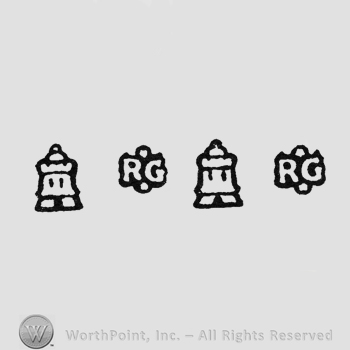 Castle; RG, mullet above; below; Castle; RG, mullet above and below