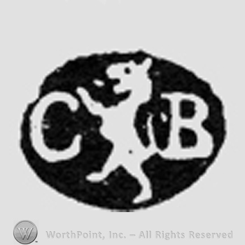 CB, lion rampant between