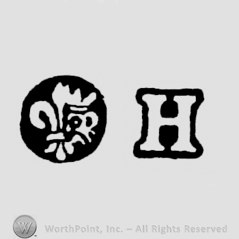 Fleur-de-lys and date letter H