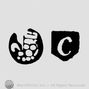 Fleur-de-lys and date letter c
