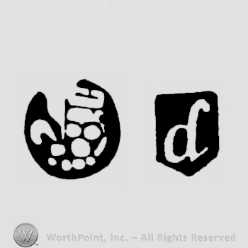 Fleur-de-lys and date letter d