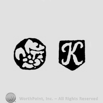 Fleur-de-lys and date letter K