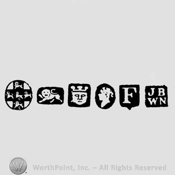 Lion Passant; Leopard's Head Crowned; date-letter F and maker's mark JB above WN