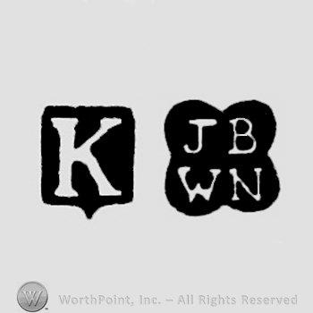 Date-letter K and maker's mark JB above WN
