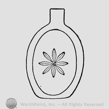Large eight-pointed star or eight-petal flower