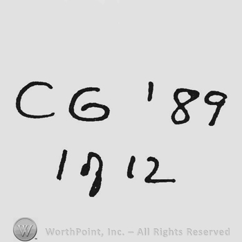 Initials CG 89 up 1912 under