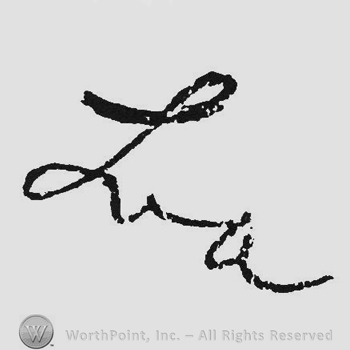 Handwriting initials La