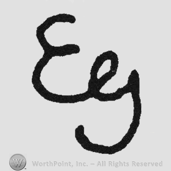 Monogram of letters EG