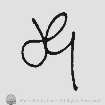Monogram of letters GJ