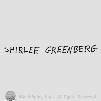 Capital handwriting Shirlee Greenberg