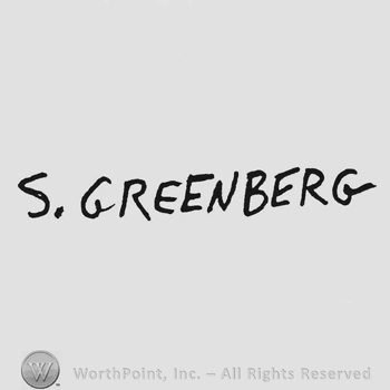 Capital handwriting S Greenberg