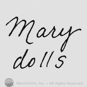 Handwriting Mary up Dolls under