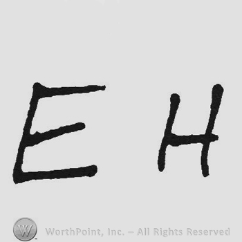 Handwriting initials EH