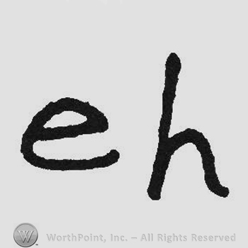 Handwriting initials EH