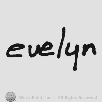 Handwriting Evelyn