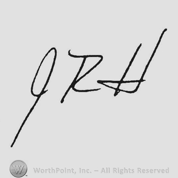 Handwriting initials JRH