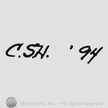 Handwriting initials CSH '94