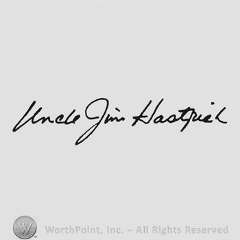 Handwriting Uncle Jim Hastrich