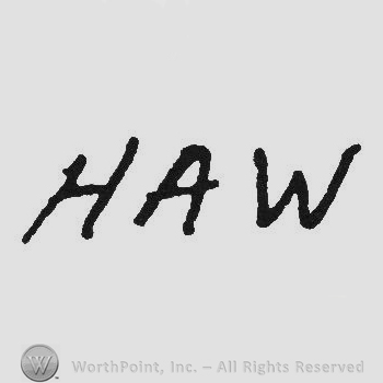 Handwriting initials HAW