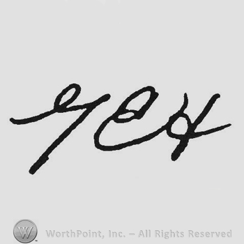 Handwriting initials GEH