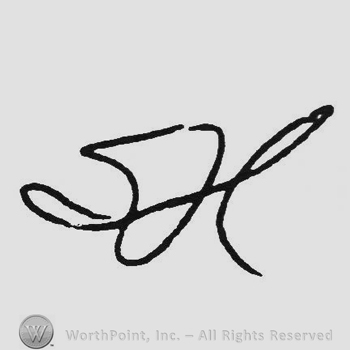 Handwriting initials SH