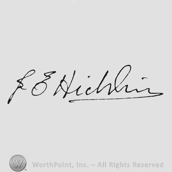 Handwriting signature J E Hickling