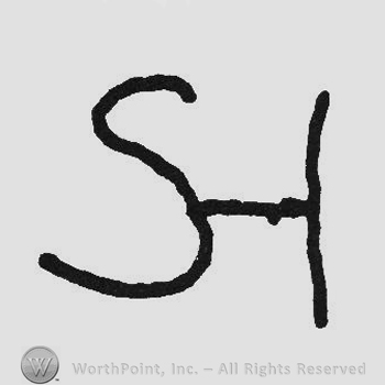 Monogram of letters SH
