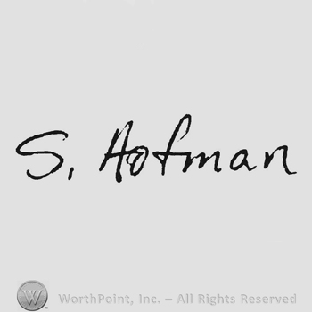 handwriting signature S. Hoffman