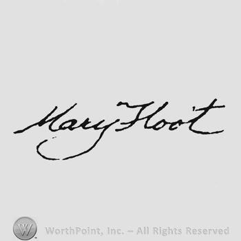 Handwriting signature Mary Hoot