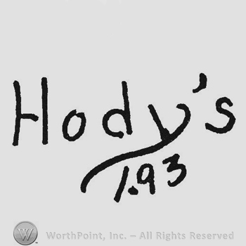 Handwriting Hody's up 1 93 under