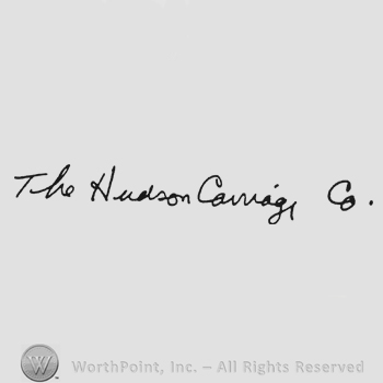 Handwriting The Hudson Carriage Co