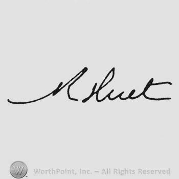 Handwriting signature R Huet