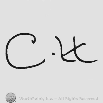 Handwriting initials C.H.
