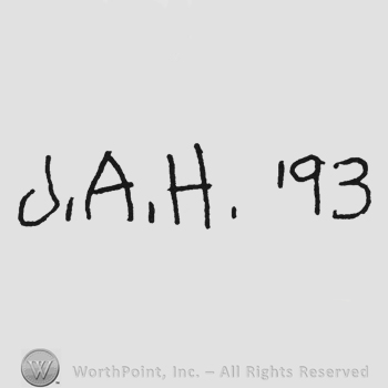 Handwriting initials JAH '93