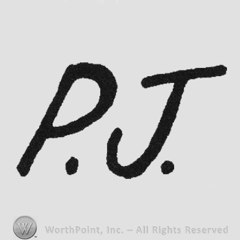 Handwriting initials PJ