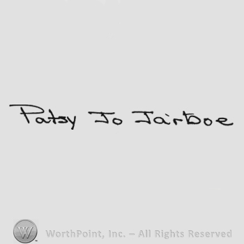 Handwriting Patsy Joe Fairboe