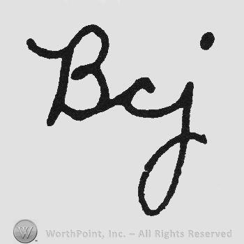 Handwriting initials Bcj
