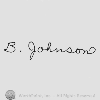 Handwriting signature B Johnson