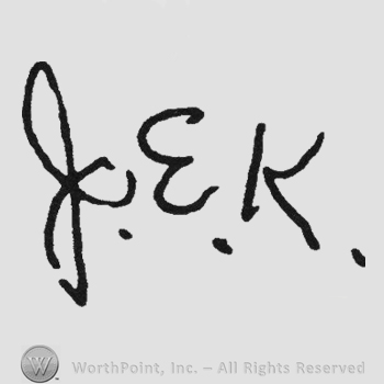 Handwriting initials JEK