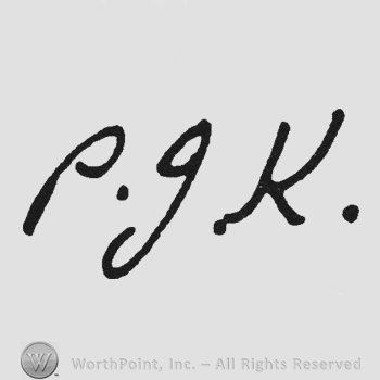Handwriting initials PJK