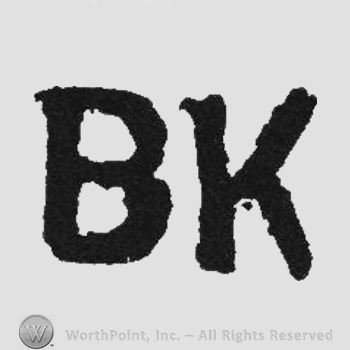 Bold initials BK