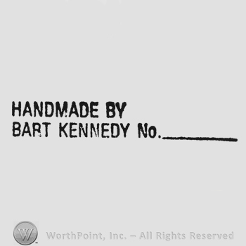 Bold capital writing Handmade by up Bart Kennedy No under