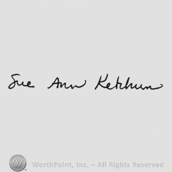 Handwriting Sue Ann Ketchum