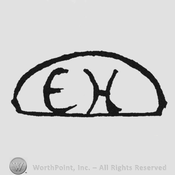 Initials EK inside an oval
