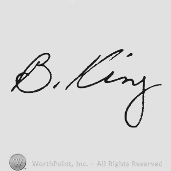 Handwriting B King
