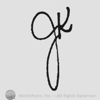 Handwriting initials JK