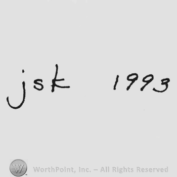 Handwriting initials JSK 1993
