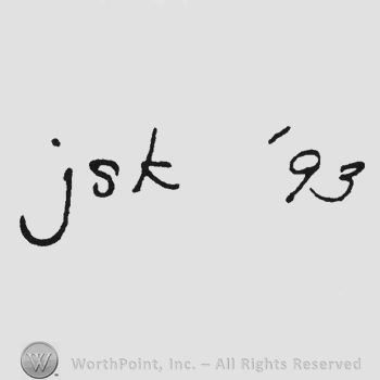 Handwriting initials JSK '93
