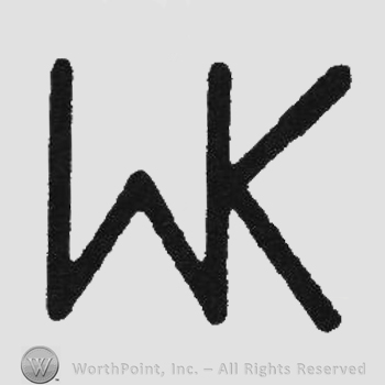 Bold monogram of letters WK