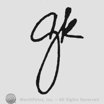 Handwriting initials GK
